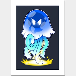 Blue Jellyfish Posters and Art